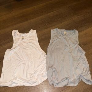 Yogalicious White Sleeveless Tank Top